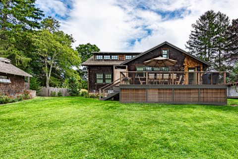 Yard , Deck Main House. Guest House just to the left